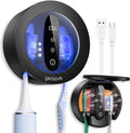 Toothbrush Holders for Bathroom,Wall-Mounted Toothbrush Holder,Smart Toothbrush Organizer with LED Screen and Drying,Rechargeable Tooth Brush Holder for Home & Travel