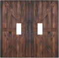 Decorative Light Switch Cover Plate Vintage Brown Farmhouse Barn Door 2 Gang Outlet Covers Double Toggle Wall Plates for Electrical Outlets Switch Plate Covers Faceplate for Bedroom Home Decor