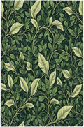 Vintage Green Plant Leaves 1-Gang No Device Blank Wallplate Electrical Light Switch Covers Decorative Receptacle Face Plate Cover for Bathroom 5 X 3 IN