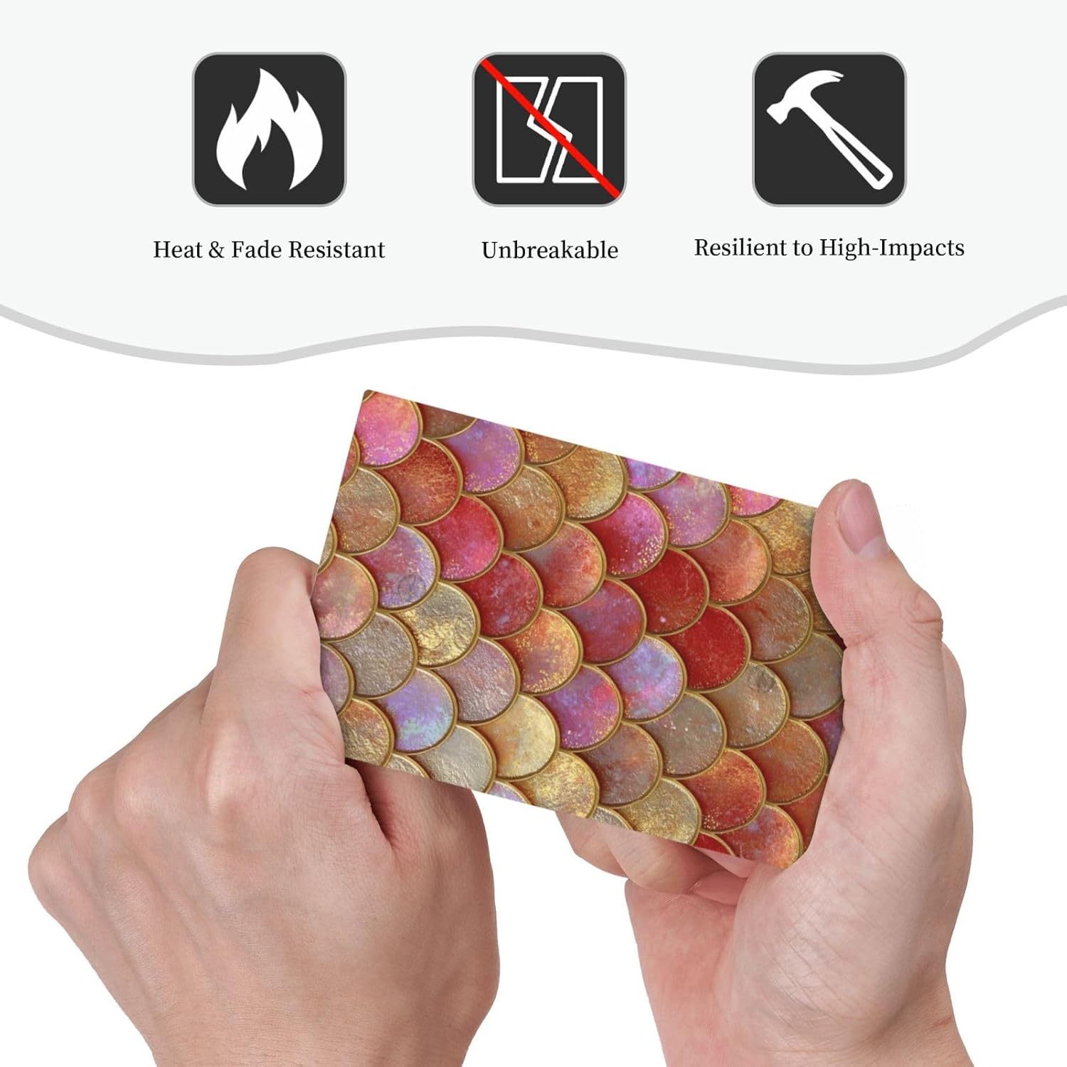Mermaid Glitter Scale Rainbow Gold Fish Scales Light Switch Cover Plate 1 Gang No Device Blank Electrical Wall Plates Faceplate Decorative Switch Plate for Bed Room Home Decor