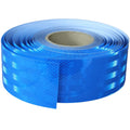 Non Fading Blue Reflective Tape 3 inch Wide, Outdoor Waterproof High Visibility Warning Industrial Marking Tape, Safety Stickers (168 feet)