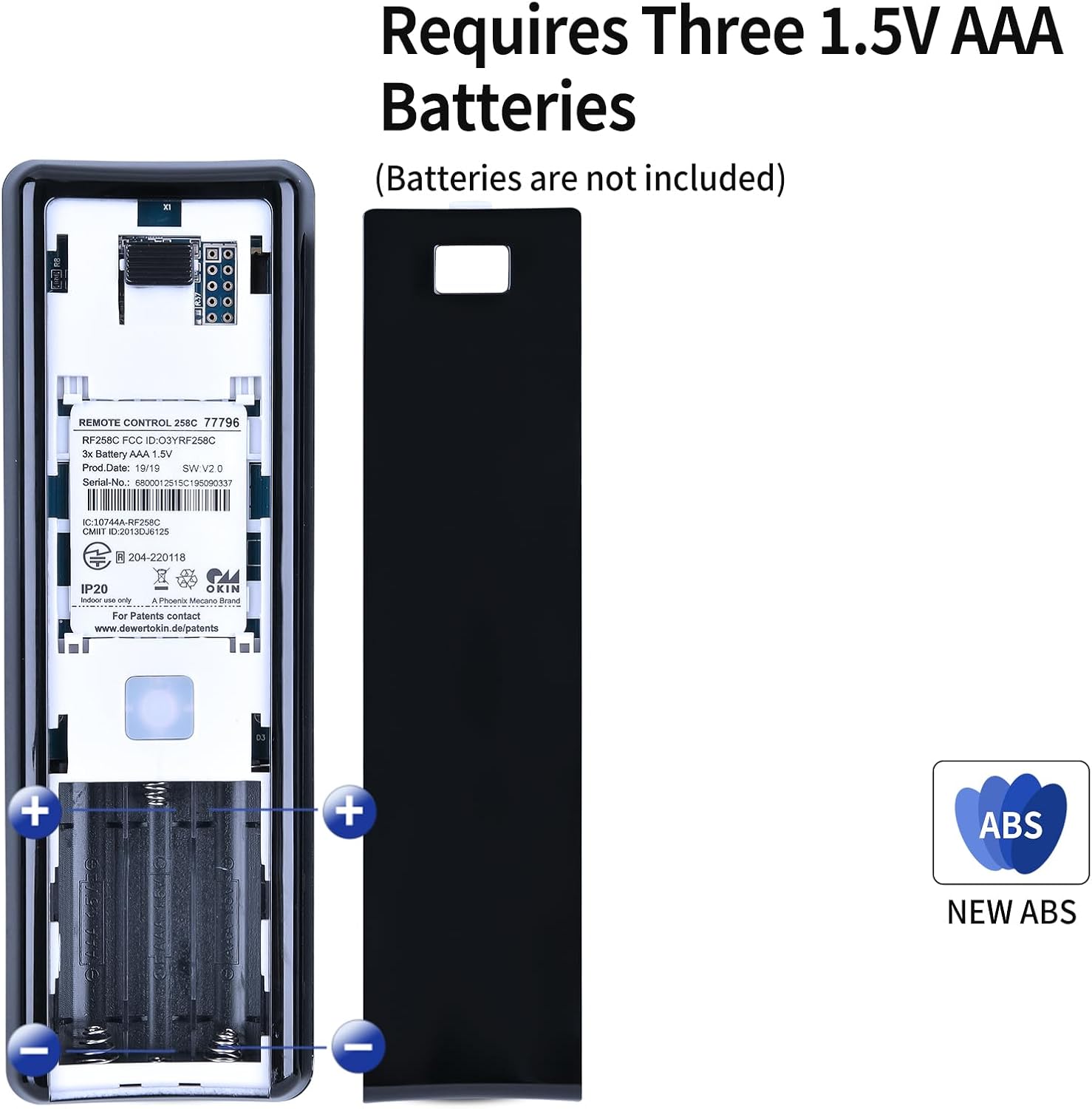 New Replacement Adjustable Bed Remote Control for RF258C Body Logic Lifestyle 77796 Base, for Beautyrest SmartMotion 3.0 Adjustable Bed