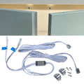 Door Open Automatic Turn On/Off Light Switch, 12V/24V Motion Sensor with 6ft Extension Cable for Cabinet Closet Wardrobe (Double Sensors)