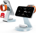 3 in 1 Charging Station for Apple Devices,Mag-Safe Charger Stand Fast Charging,Wireless Charger for iPhone 16/15/14/13/12 Series,& AirPods,& iWatch(USB Charger Included)