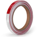 LLPT Reflective Tape 1/2” x 33 Ft DOT-C2 High Visibility Safety Tape Flexible Waterproof Intense Reflector for Trailer Truck Car RV Boat Camper Color Red White (RT053RW)