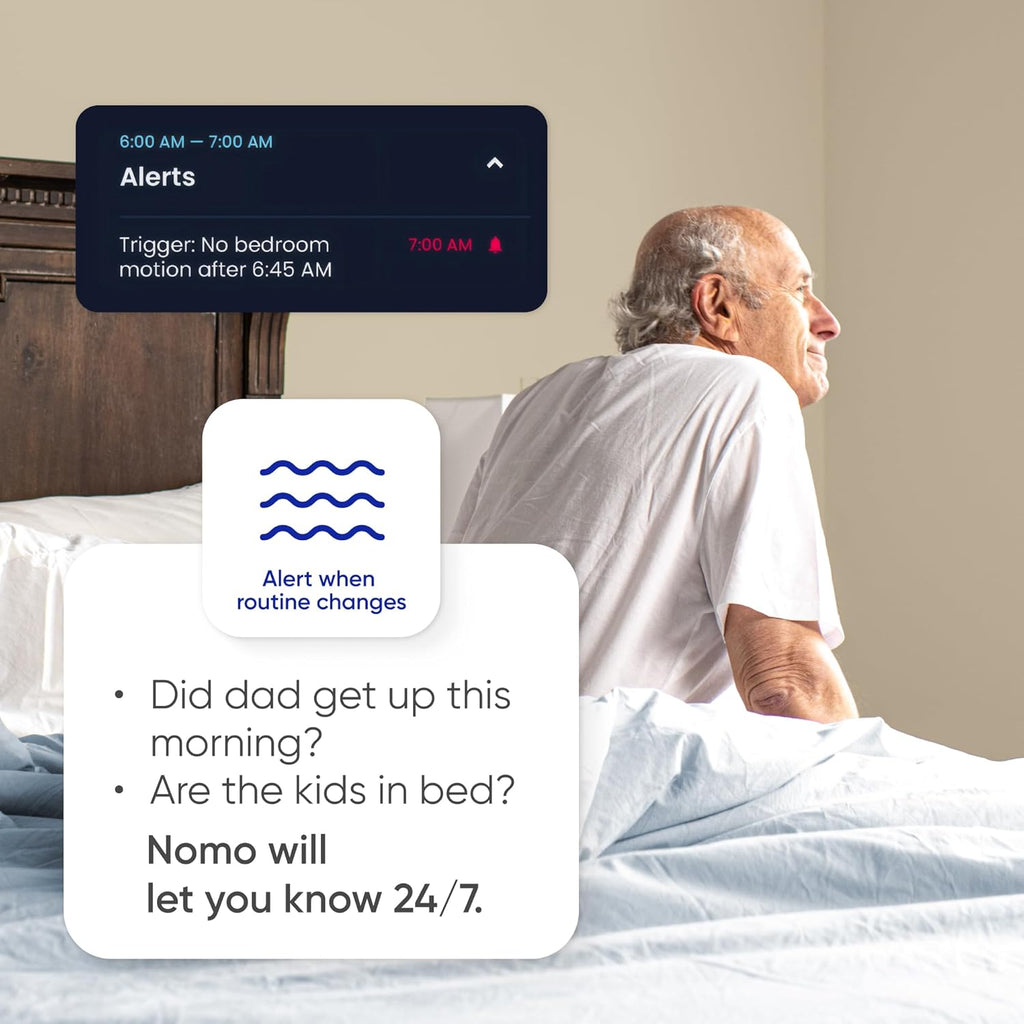 Satellite - Eliminate Dead Zones & Boost Signal - Motion & Light Detector - Works w/Nomo Smart Care System - 2 Pack