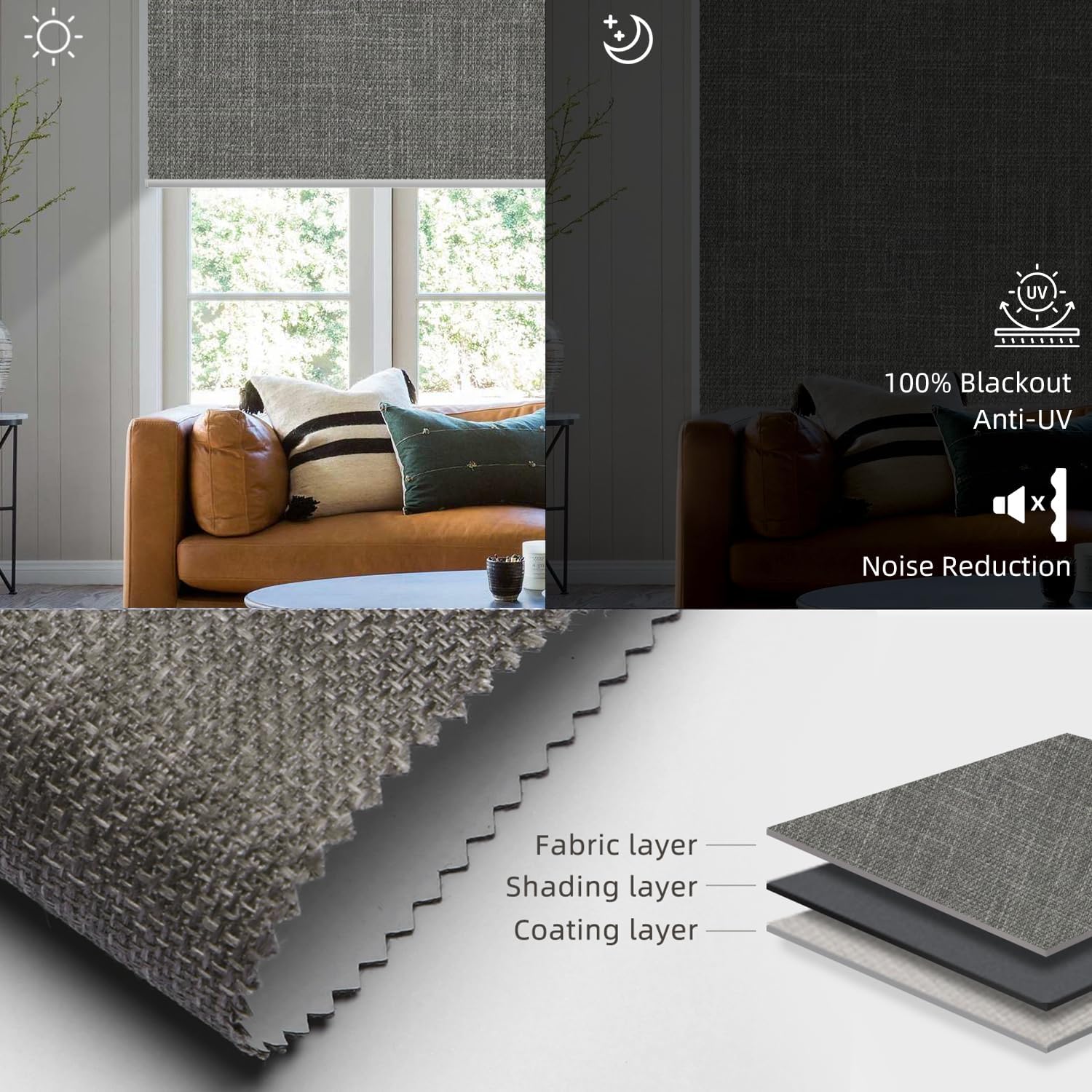 SmartWings Motorized Blinds Shades for Windows Remote Control Smart Blind Shade Work with Apple Homekit Z-Wave Alexa Automatic Roller Shade Blackout Electric Blind Customized 16"-110" W (Vigor Dove)