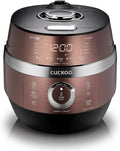 CUCKOO CRP-JHR1009F | 10-Cup (Uncooked) Induction Heating Pressure Rice Cooker | 19 Menu Options, Auto-Clean, Voice Guide, Made in Korea | Copper