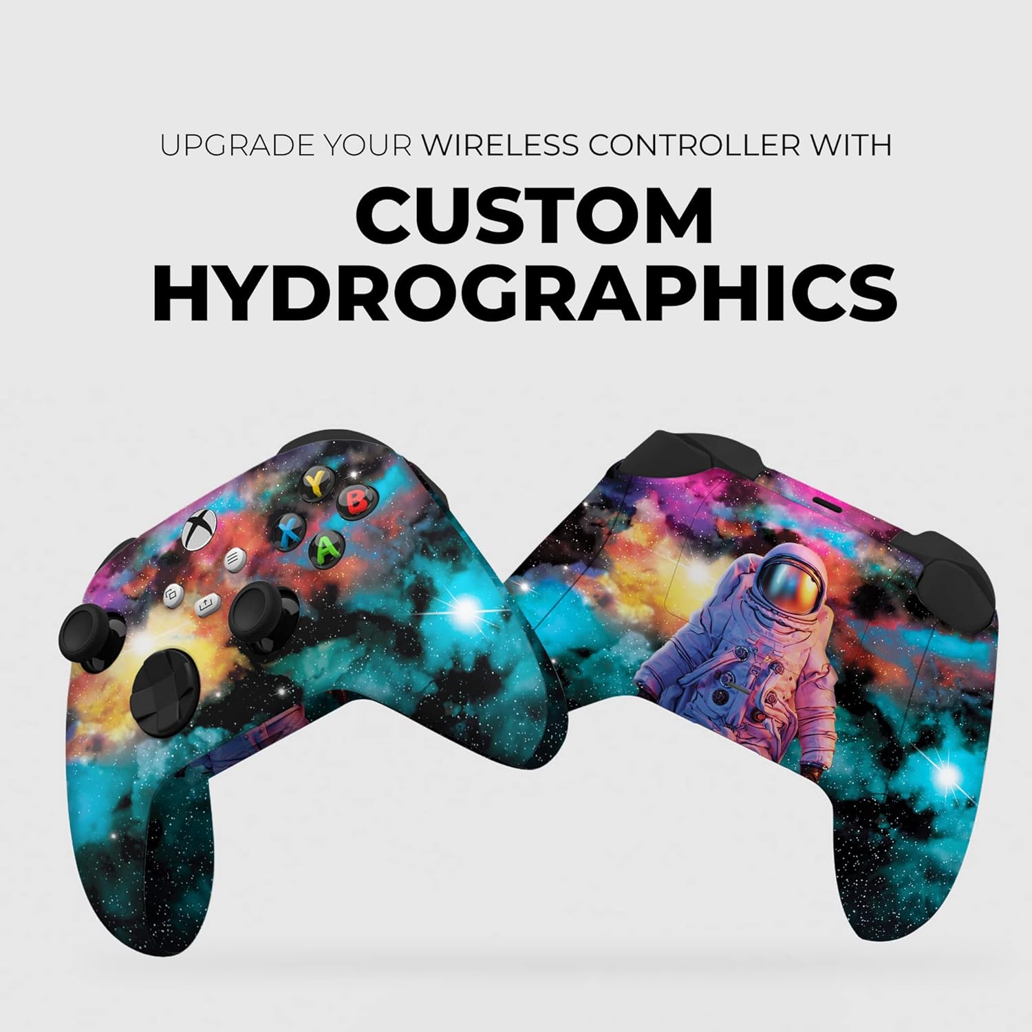 DreamController Galaxy Custom X-box Controller Wireless compatible with X-box One/X-box Series X/S Proudly Customized in USA with Permanent HYDRO-DIP Printing (NOT JUST A SKIN)