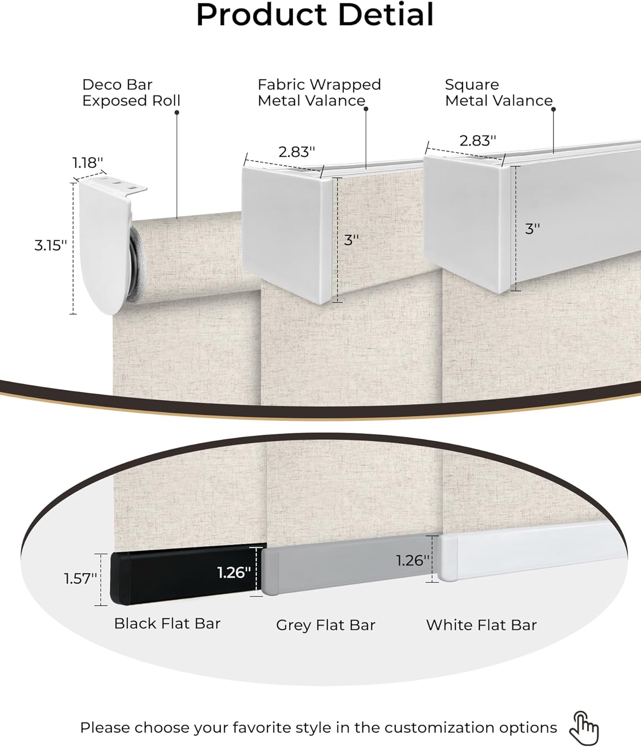 Motorized Roller Shade with Remote Control, 100% Blackout Electric 21-98” Width Blinds for Windows with Via Hub Alexa Google Home, Rechargeable Smart Automatic Customized Size（Linen Beige）