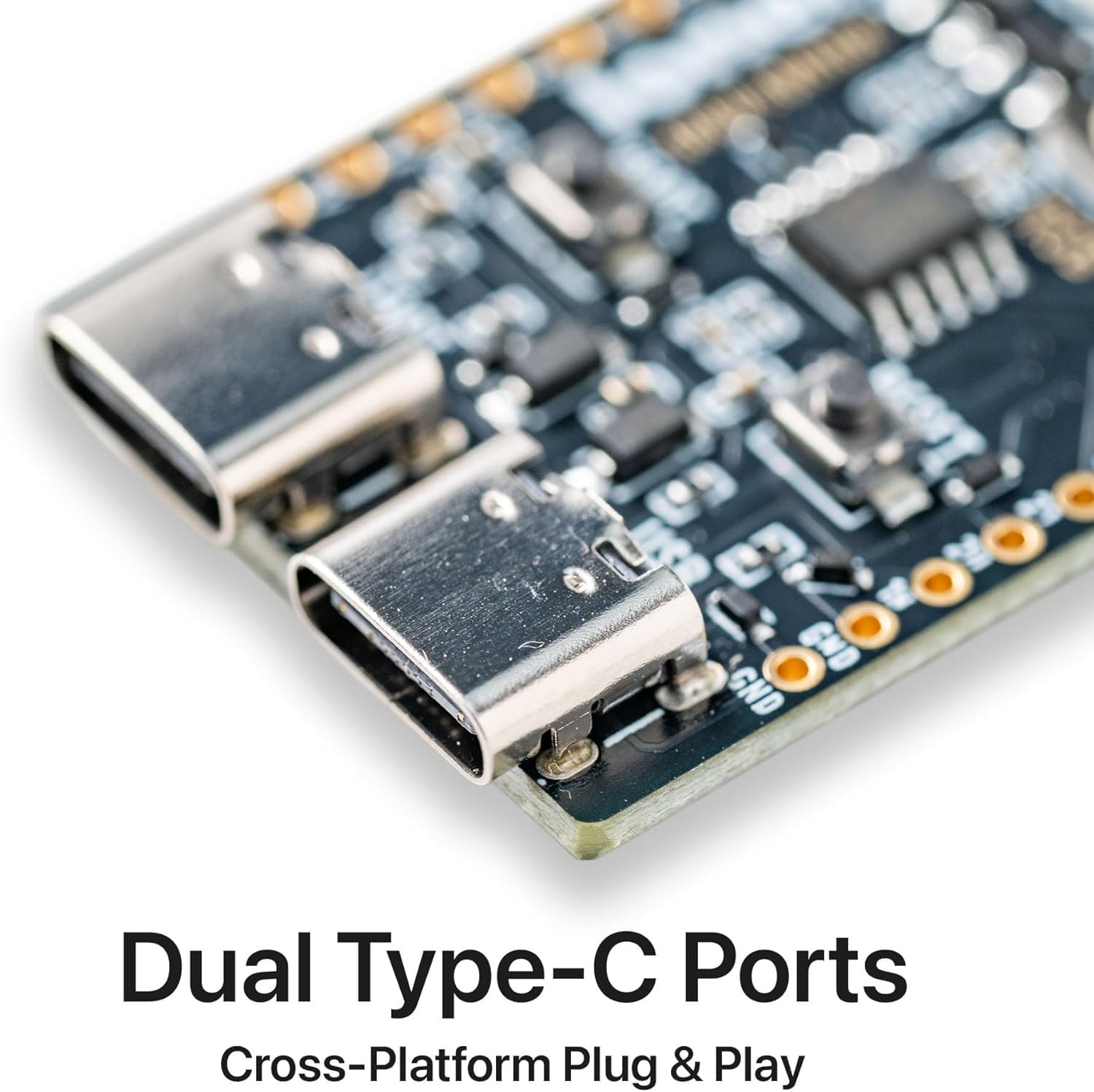 ESP32-S3 Development Board Gold Edition 16MB Flash 8MB PSRAM Dual USB-C IPEX Antenna WiFi Bluetooth for Arduino IoT Projects, MicroPython & ESP-IDF N16R8 (16MB +Antenna Gold Edition)