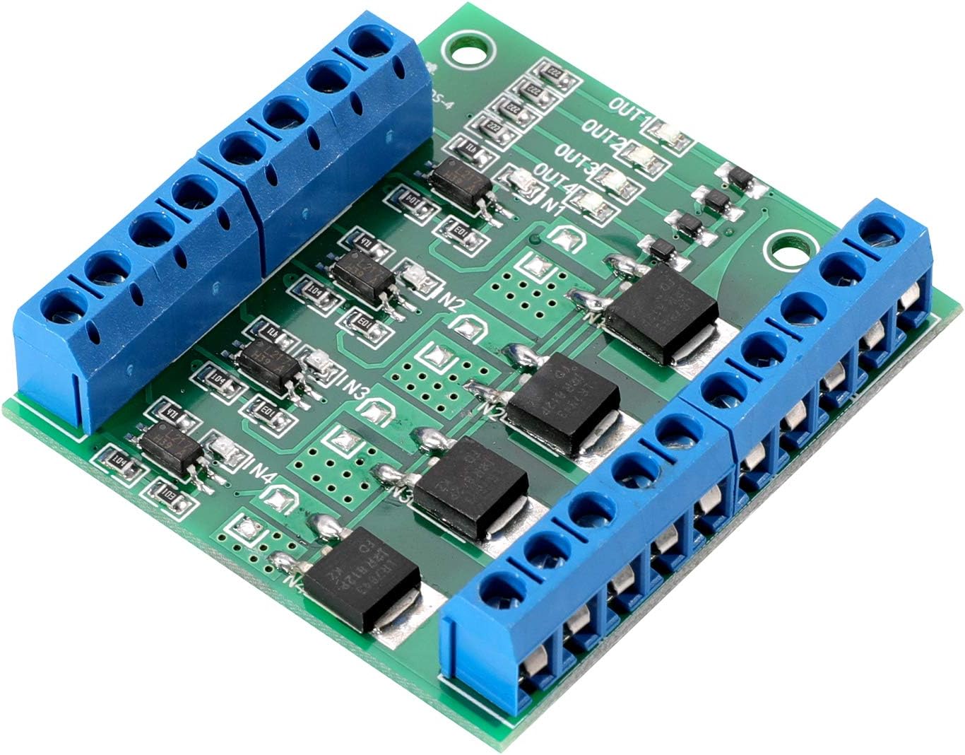 MOSFET Trigger Switch 4 Channel Drive Module 400W DC 3.7-27V 10A Large Power PWM Adjustment Electronic Switch Control Board