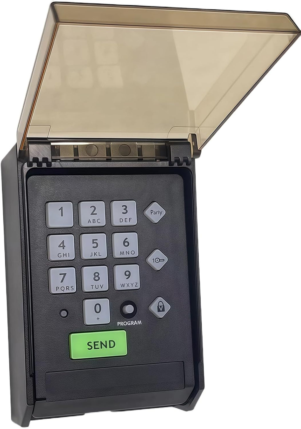 for Ghost Controls AXS1 AXP1 Remote Transmitter,5-Button Remote Transmitter for Automatic Gate Openers, Partymode, Compatible with Ghost Controls Single/Dual Control Opener Systems (AXWK Black)