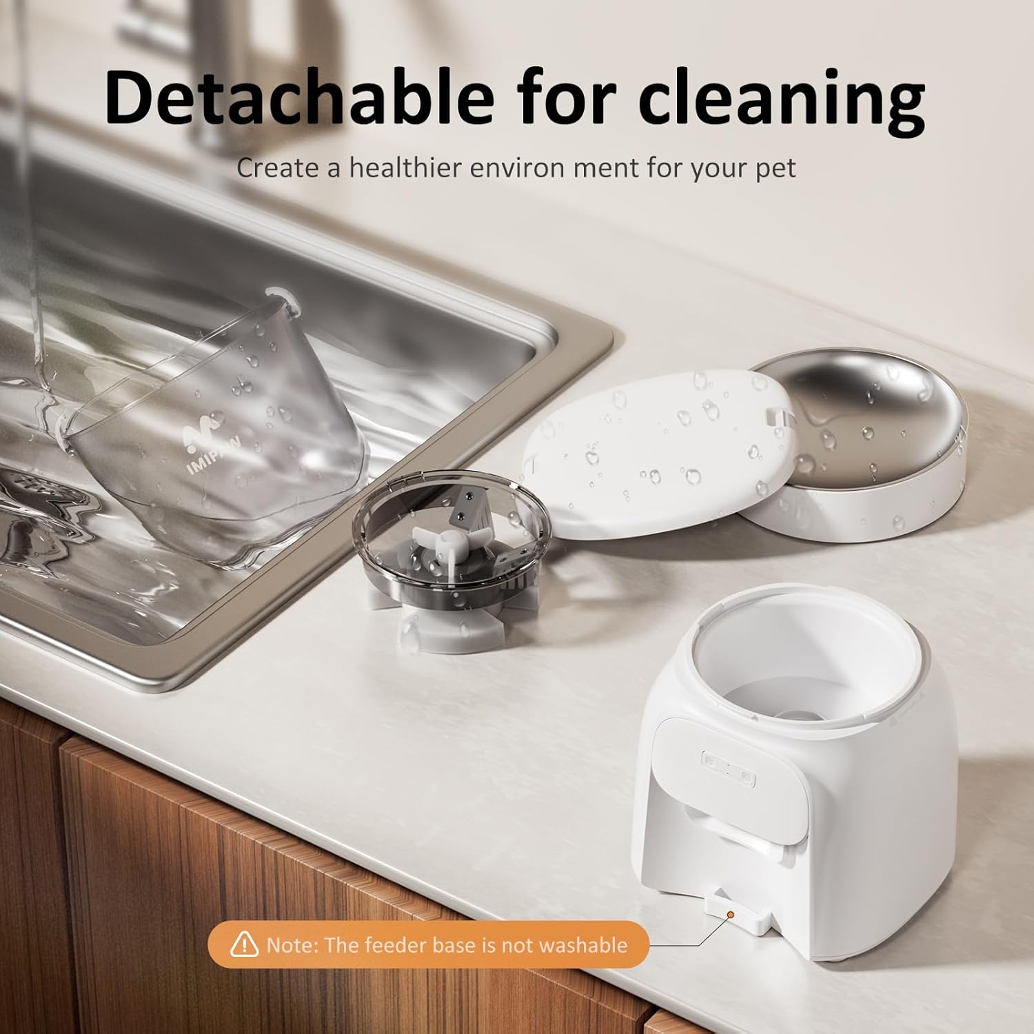 Automatic Cat Feeder WiFi: 5G Smart Auto Pet Feeder with App Remote Control- Timed Feeding Cat Food Dispenser with Airtight Lock-Fresh- Easy to Clean& Dual Power Supply with Stainless Bowl