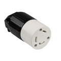 ENERLITES NEMA L6-30R Locking Connector for Generator, Twist Lock Female Plug, 30 Amp, 250 Volt, 2 Pole, 3 Wire Grounding, Industrial Grade, UL Listed, 66462-BK, Black
