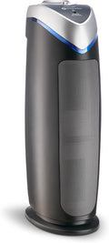 GermGuardian 4-In-1 HEPA Air Purifier for Home, Large Rooms Up To 743 Sq. Ft. with HEPA Air Filter, UV-C Light & Odor Reduction, AC4825E, 22" Tower, Gray