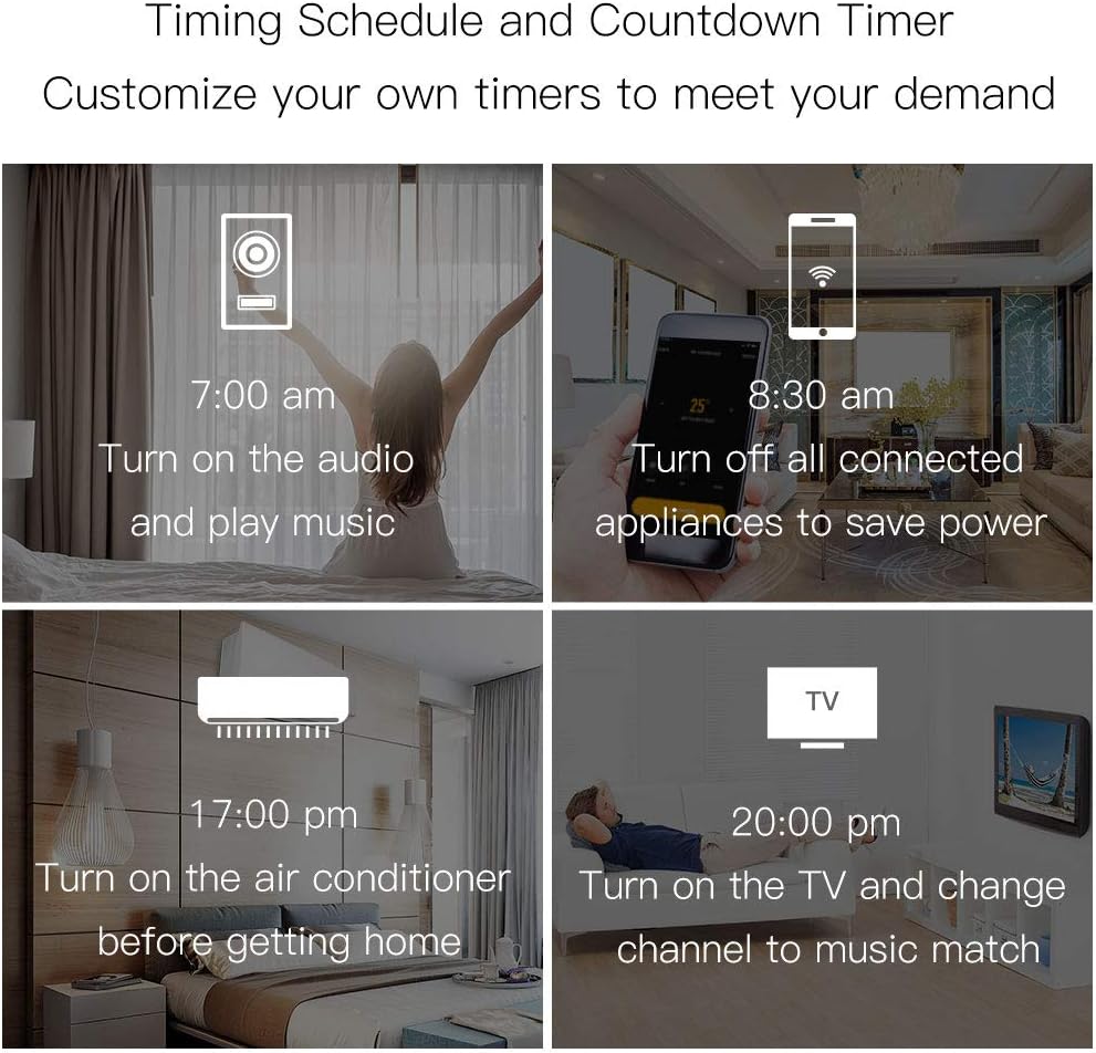 MoesGo WiFi IR Control Hub for Smart Appliances via Voice and Smart Life/Tuya App, Compatible with Amazon Echo and Google Home