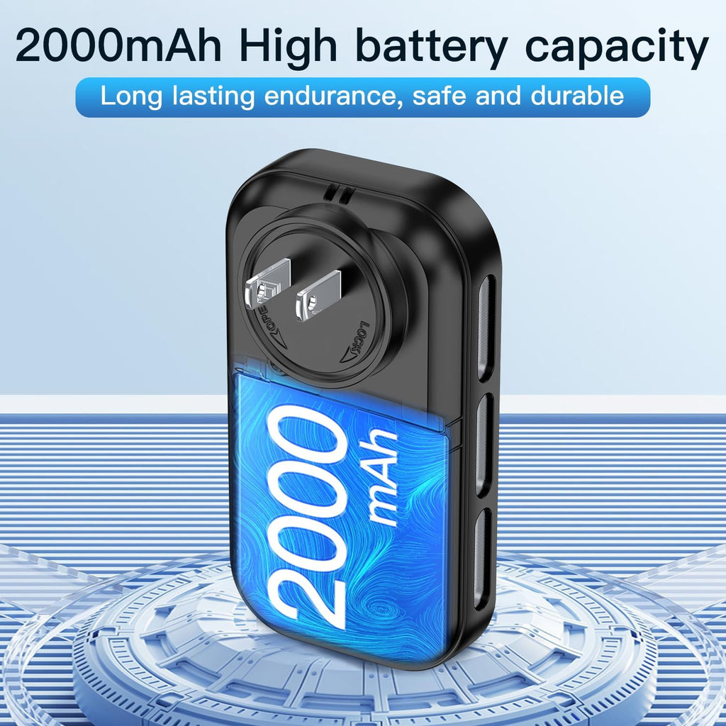 4IN1 Plug in Smoke & Carbon Monoxide Detector Combination Builti-in 2000 mAh Backup Battery HD Screen [Smoke CO Temp Humidity Sensor] Alarm for Home Travel Hotel Indoor (Black)