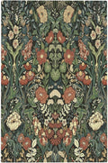 Light Switch Cover Plate Vintage Dark Floral William Morris Green Flower 1 Gang No Device Blank Electrical Wall Plates Faceplate Decorative Switch Plate for living Room Home Decor