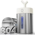 Feekaa Stainless Steel Humidifier, Easy Clean Dishwasher Safe, 4L/1Gal Cool Mist Humidifiers for Bedroom, Humidifiers for Baby, Humidifier Large Room for Nursery, Plant, Office, Living Room, White