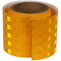 Non Fading Fluorescent Yellow Reflective Tape Outdoor Waterproof 4 inch, High Visibility Warning Safety Industrial Marking Tape (11 feet)