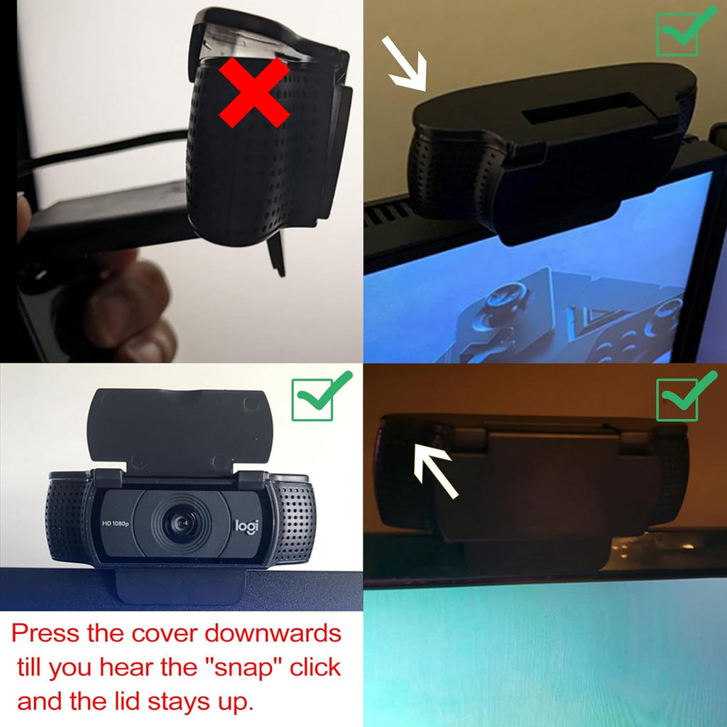 Privacy Cover Compatible for Logitech Webcam Camera C930 C920 C922Pro C930C C930e 902S 922x C920x 920Pro Pro 22