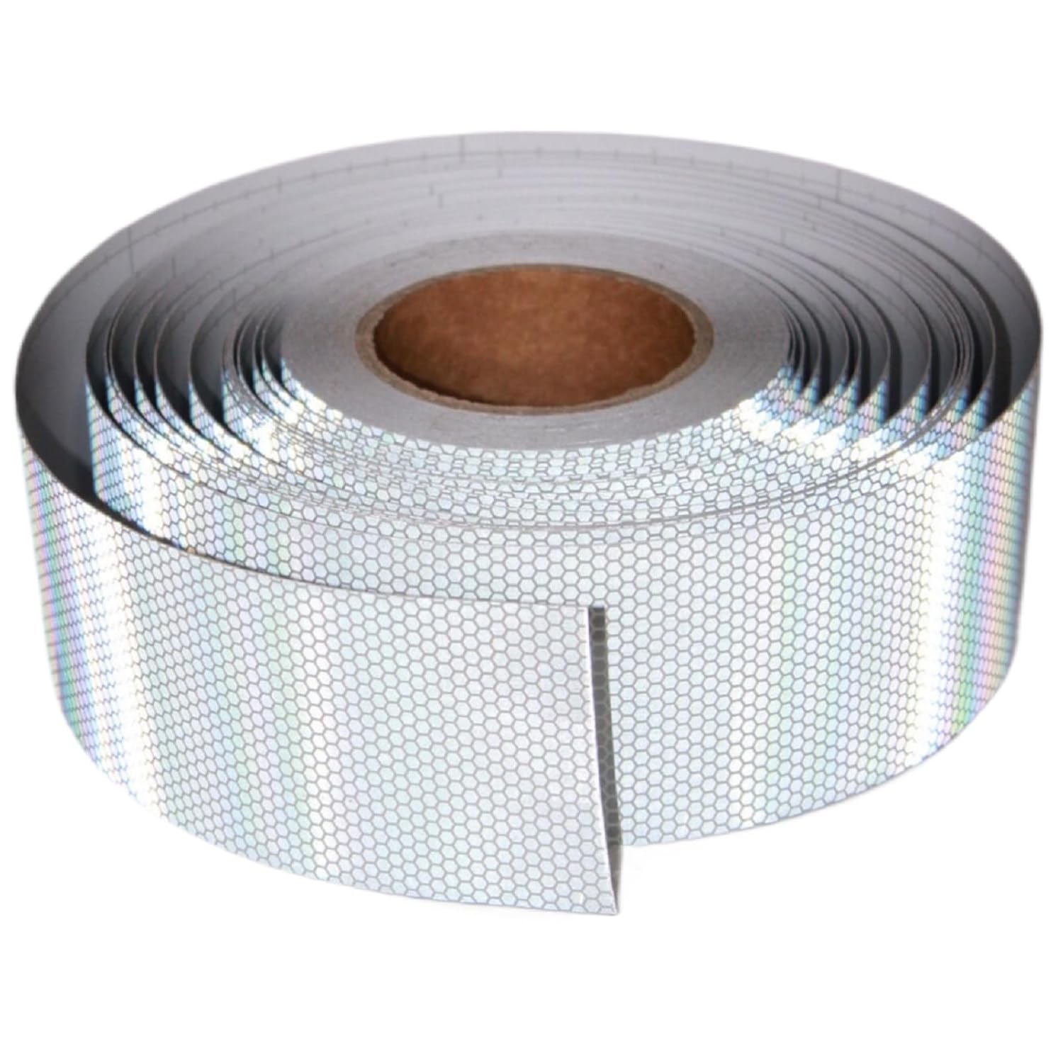 Non Fading Reflective Tape Silver Outdoor Waterproof 3 inch Wide, High Visibility Warning Industrial Marking Tape, Safety Stickers (168 feet)