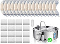 Official 16 Packs Dog Water Filter Replacement and 16 Sponges with 1 Pump Holder for 7L/236oz/1.8Gal Stainless Steel Dog Water Fountain
