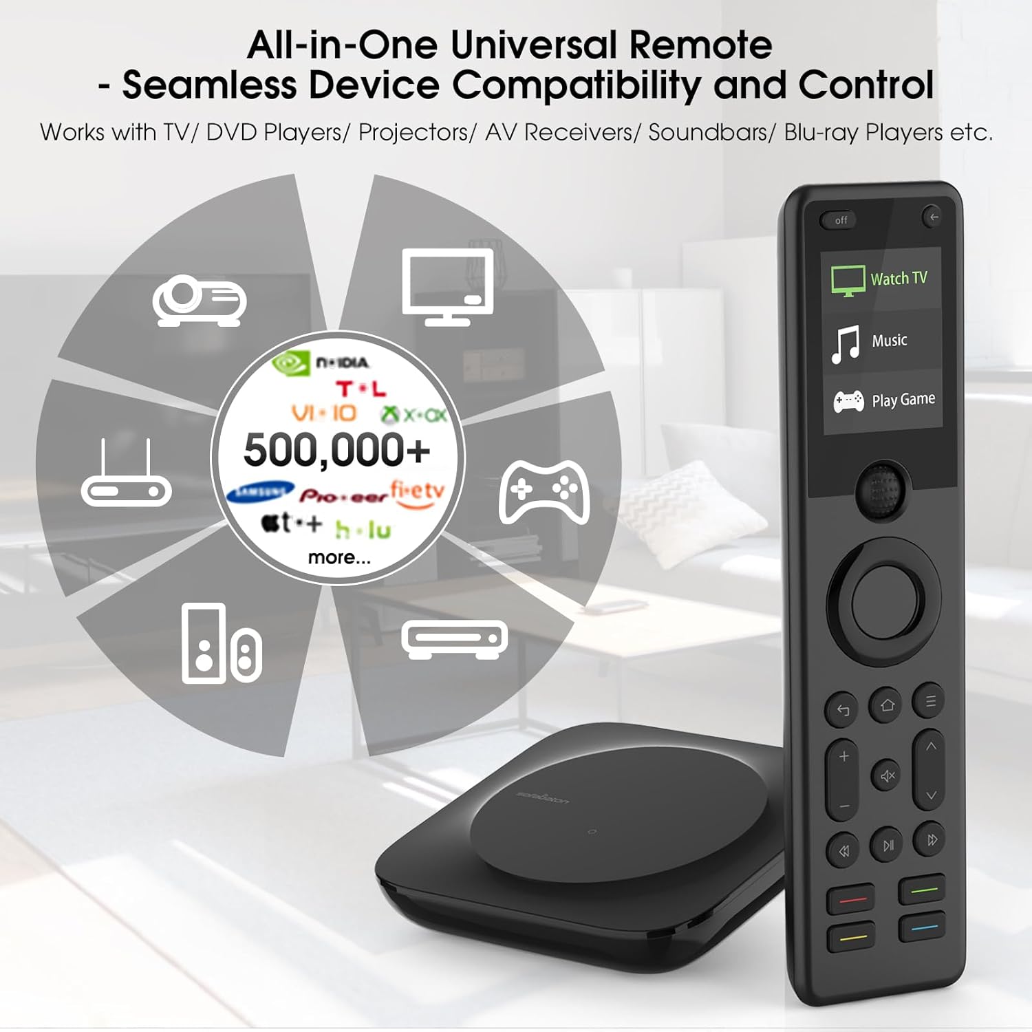 SofaBaton X1S Universal Remote, All in One Universal Remote Control with Hub & APP, One-Touch Activities, Compatible with 60+Devices, IR/Bluetooth/WiFi/Alexa/Google Assistant, Raise to Wake