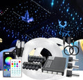 Split Starlight Headliner Kit with Meteor & Music Effect, 22W 3+10 Holes RGBW 1050pcs 0.02in x 4.9ft Fiber Optic Lights Kit, Star Light Headliner Kit for Car Truck Jeep, App & Remote
