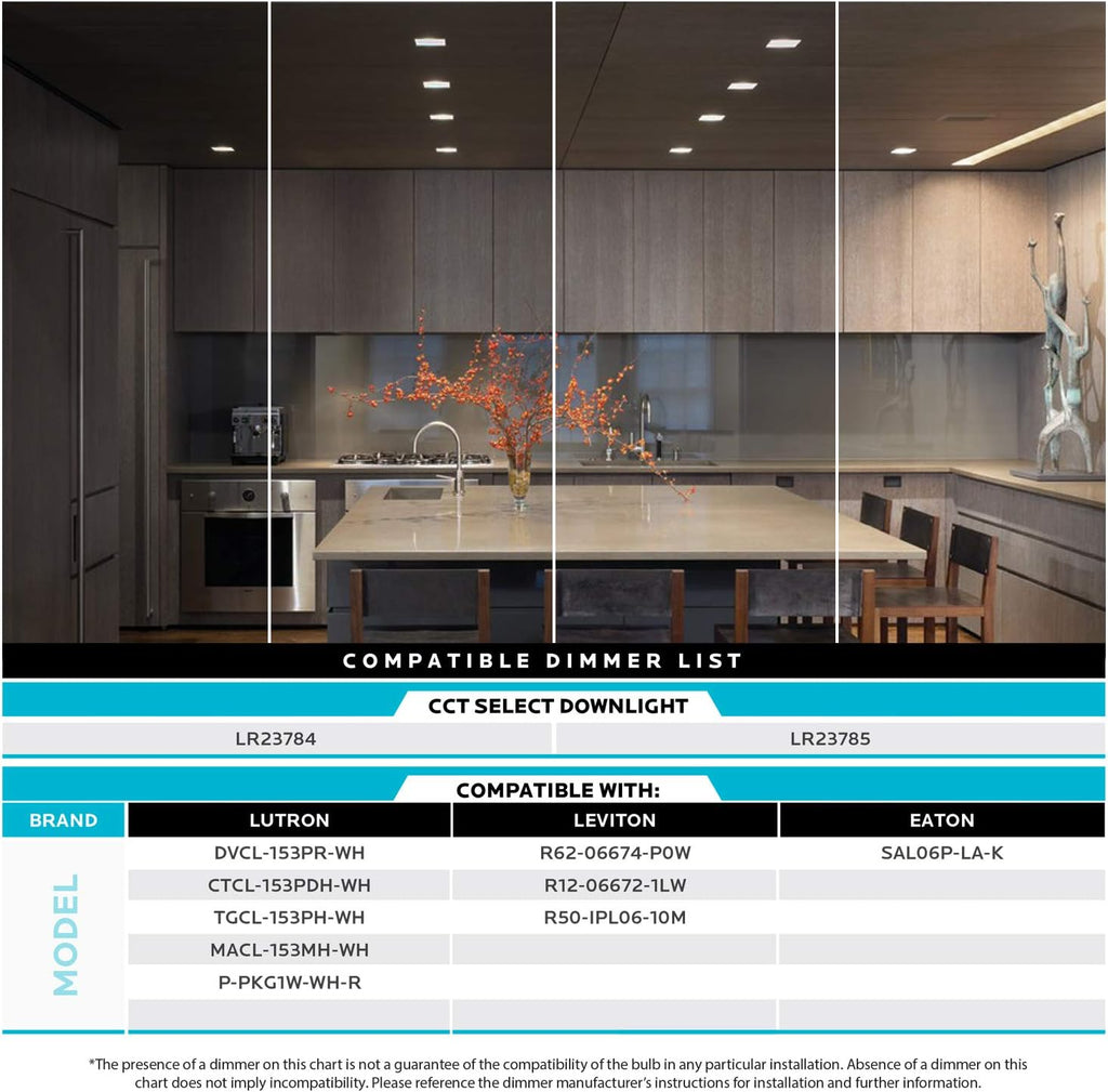 LUXRITE 12 Pack 4 Inch Square Recessed LED Can Lights, CCT Color Temperature Selectable 2700K | 3000K | 3500K | 4000K | 5000K, Dimmable Recessed Lights, 750 Lumens, CRI 90, Energy Star, Wet Rated