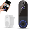 1080p Wireless Video Doorbell Camera, Live View, Night Vision, Two Way Audio, Cloud Storage, AI Motion Detection, Indoor/Outdoor Surveillance, Battery Powered, 2.4G WiFi Only
