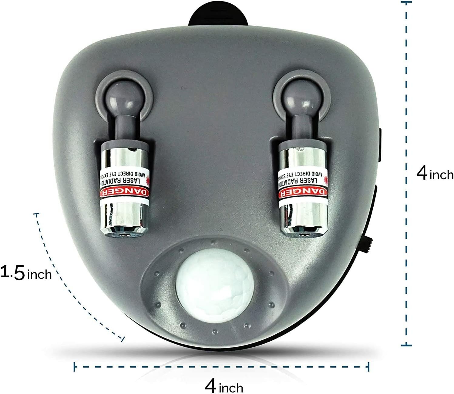 ZONETECH Garage Parking Assist Dual Laser Guide - High-Tech Professional 360 –Degree Adjustable to Wider Angles, Sensor with AC Adapter and Battery Backup for Car/Automotive