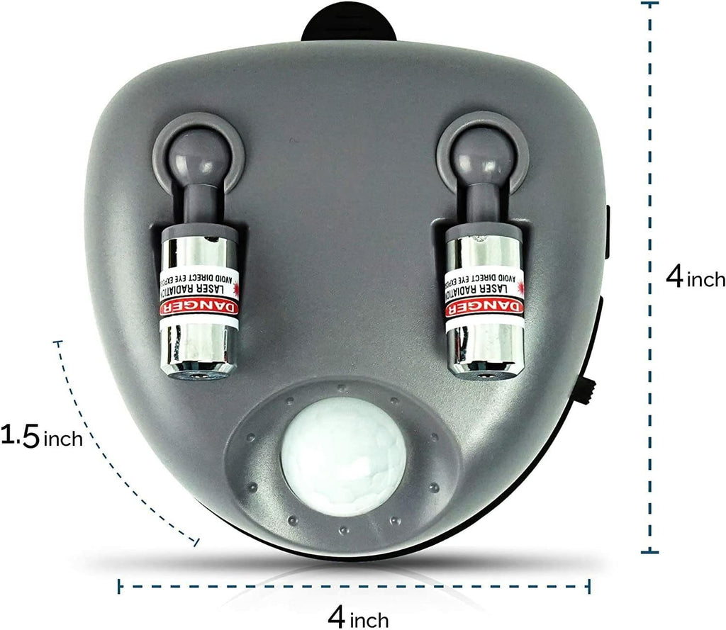 ZONETECH Garage Parking Assist Dual Laser Guide - High-Tech Professional 360 –Degree Adjustable to Wider Angles, Sensor with AC Adapter and Battery Backup for Car/Automotive (2 Pack)