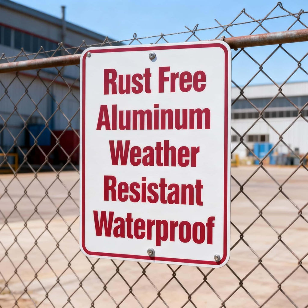 Custom Metal Sign Outdoor, 30x24 Inches, Personalized Metal Signs for Office, Business, Home, Rust Free .040 Aluminum