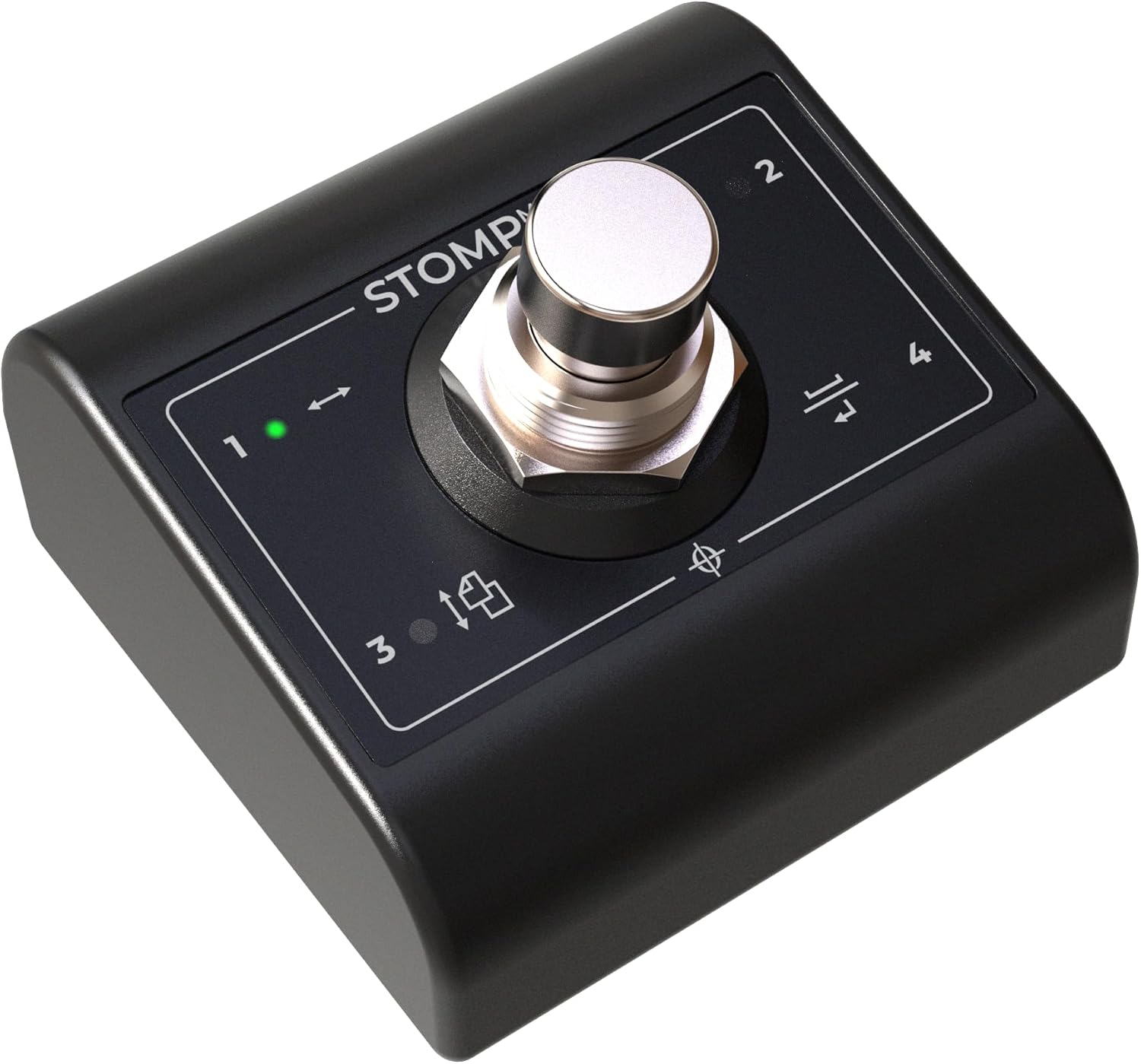 STOMP Mini Bluetooth Page Turner & App Controller - Ultra-Compact Single-Switch with Bidirectional Control, 100+ Hour USB-C Rechargeable Battery, Wireless Foot Pedal for Musicians, iOS, Android, Mac