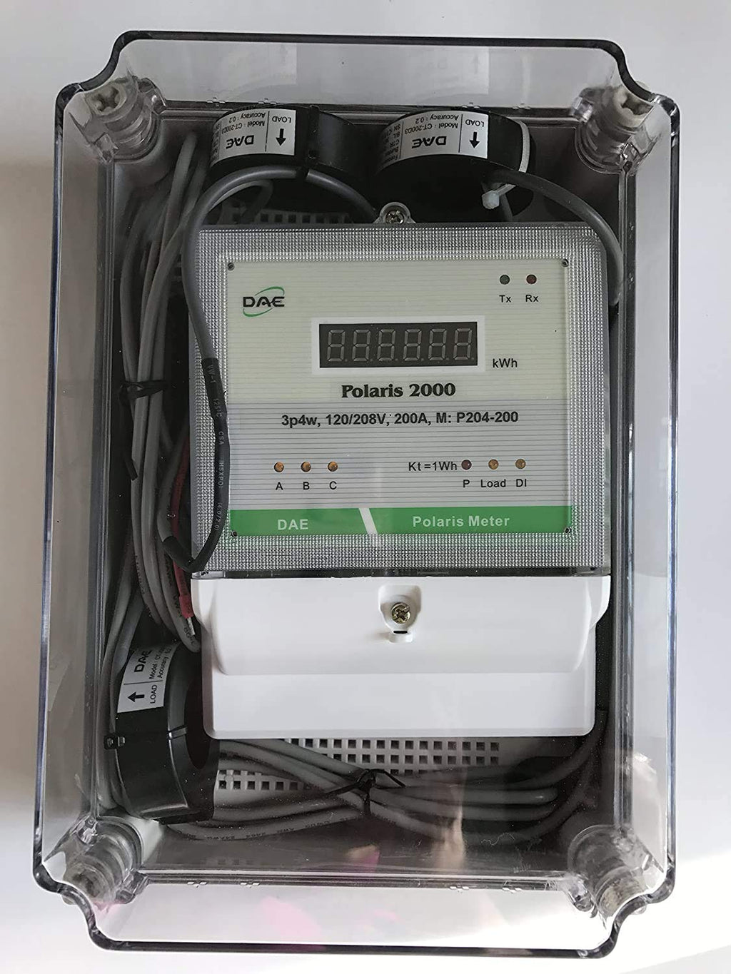 DAE P254-400 KIT, 400A, UL kWh Smart Submeter, 3 Phase, 120/208V, 3 Split CTs (Inner Dia. 1.38”), RS485