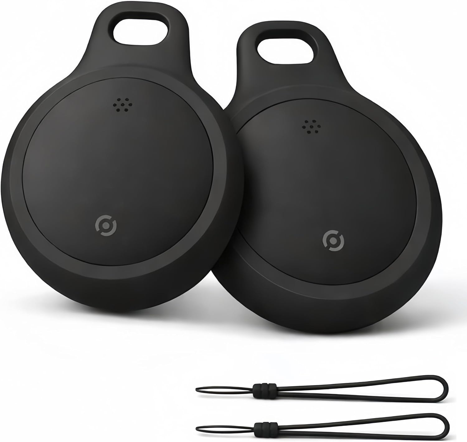 Bluetooth Tracker for Keys, Luggage & Pets – Smart Finder Compatible with iOS & Android, No Monthly Fee, Item Locator by BlissfulTails(2 Pack, Black)