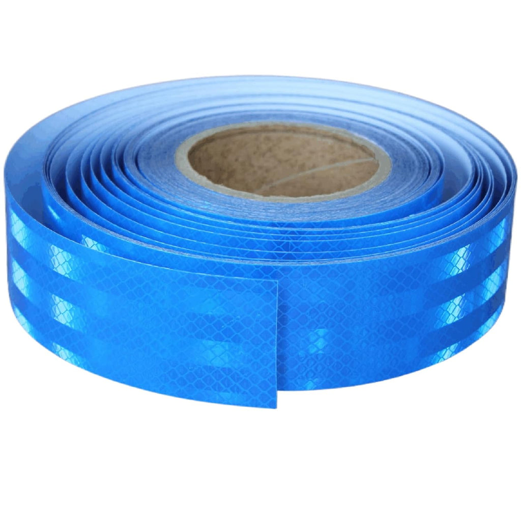 Non Fading Blue Reflective Tape 2 inch Wide, Outdoor Waterproof High Visibility Warning Industrial Marking Tape, Safety Stickers (168 feet)