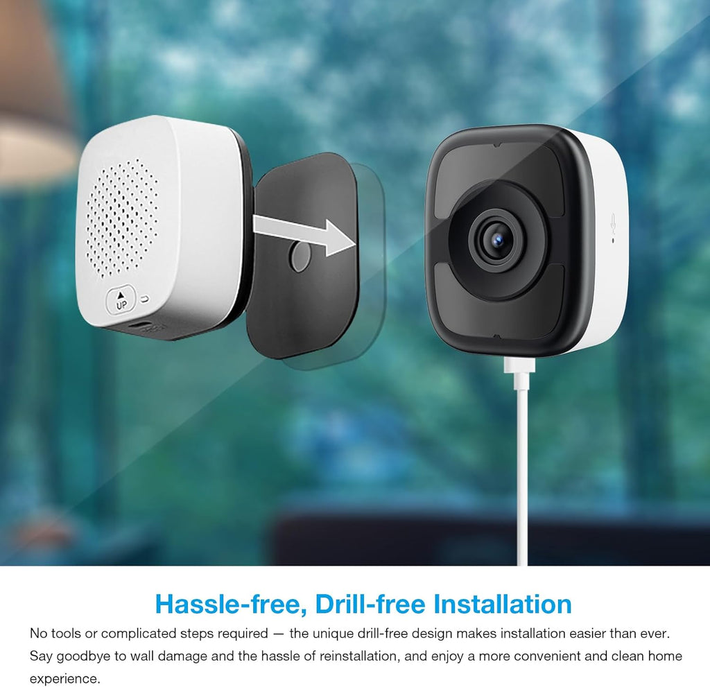 5MP 3K Window Camera, 2.4G & 5G WiFi Indoor Cameras for Home Security with Color Night Vision, Window Security Cam with Smart Human/Motion Detection, 2-Way Audio, 24/7 Recording, Easy & Quick Install