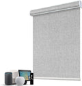 SmartWings Motorized Blinds Dual-Sided Cordless Smart Blackout Shades, Custom Size, Rechargeable Battery, Work with Matter/Apple HomeKit, Alexa, Thread/Zigbee, Remote Optional, Bouvardia Light Grey