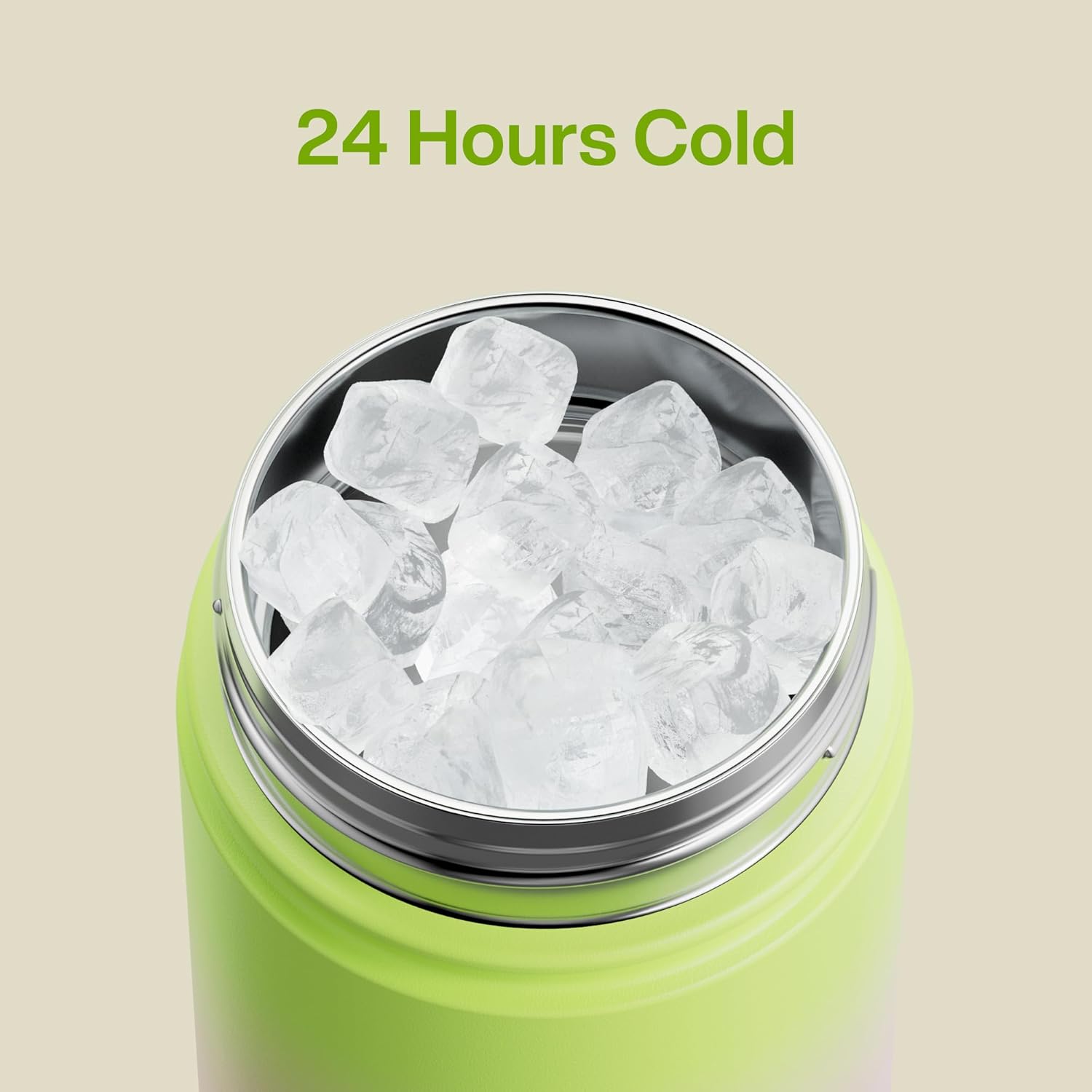 Kids Insualated Water Bottle with Straw - 12oz Stainless Steel Water Bottle with Dual Spouts, Leak-Proof, BPA-Free, Double Wall Vacuum Keeps Cold for 24 Hours for Sports, Travel, School (Morning Dew)