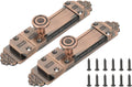 PATIKIL Barrel Bolt Latch, 2 Pack 5 Inch Slide Door Locks Zinc Alloy Gate Door Catch Bolt Latch for Bathroom Bedroom Barn Warehouse, Red Bronze