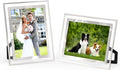 5x7 Picture Frames Set of 2, Desktop Clear Glass Photo Frame Horizontal or Vertical Display for Landscape, Portrait, Wedding, Pet Photos