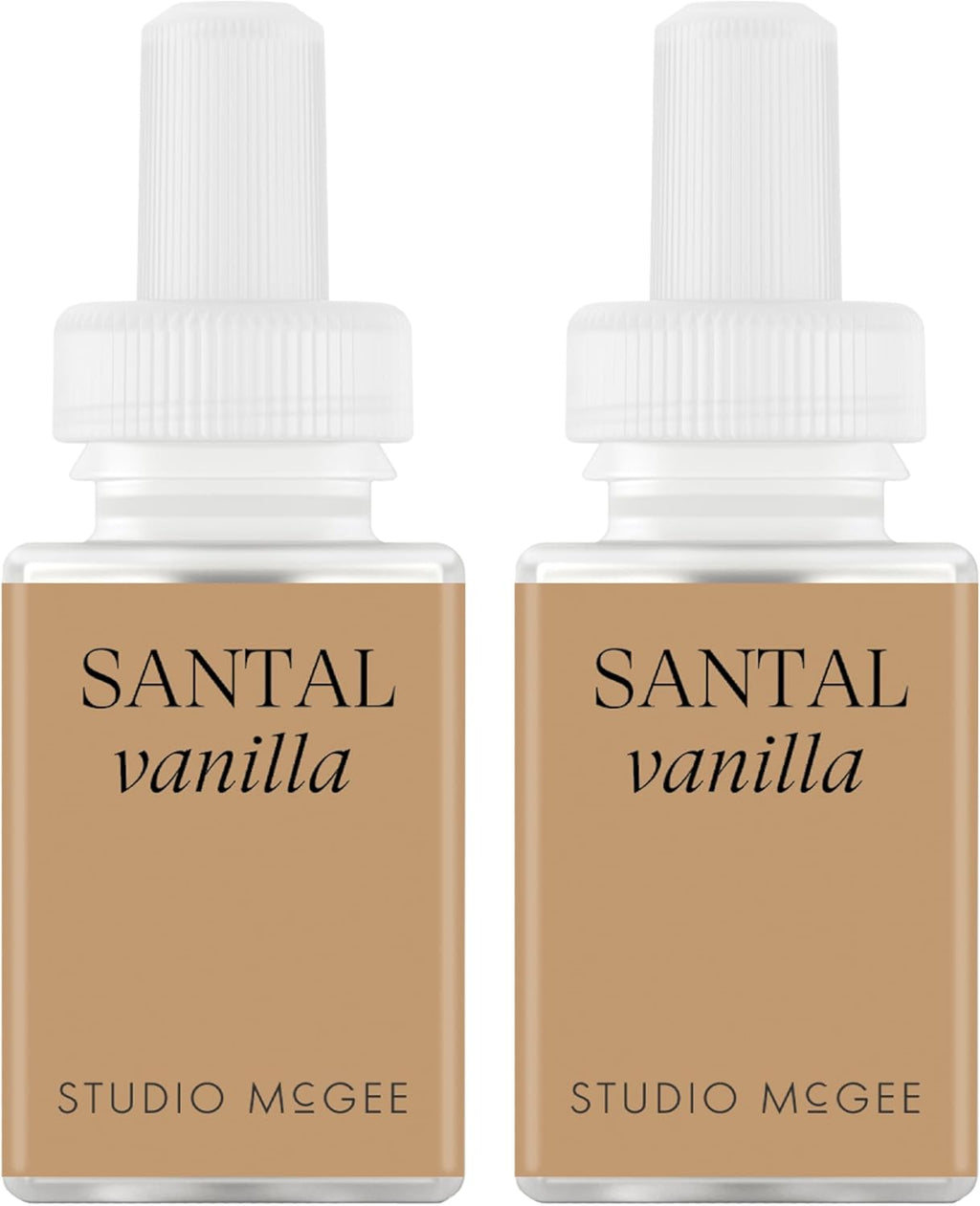 Pura x Studio McGee Home Scent Refill - Smart Air Diffuser - Up to 120-Hours of Luxury Fragrance per Refill - Home Essential - Clean & Safe Diffuser Fragrance - 2 Pack, Santal Vanilla