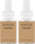 Pura x Studio McGee Home Scent Refill - Smart Air Diffuser - Up to 120-Hours of Luxury Fragrance per Refill - Home Essential - Clean & Safe Diffuser Fragrance - 2 Pack, Santal Vanilla