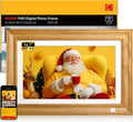 Kodak 14.1 Inch Smart WiFi Digital Picture Frame 1920x1080 Touch Screen, Auto-Rotate, Built in 32GB Memory, Share Photos and Videos for Anywhere Anytime, for Friends and Family (Wood)