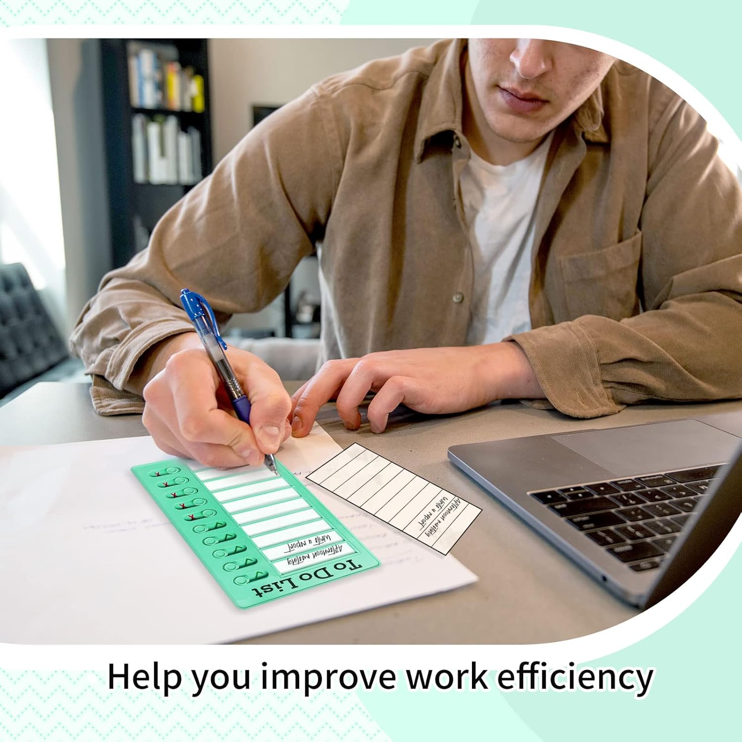 Chore Chart for Kids,To Do List, Daily Routine Chart, and Schedule Board-Checklist and Portable Memo for Efficient Task Management and Planning (green)