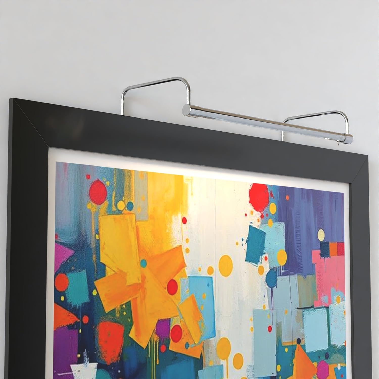 Cocoweb 21 Inch Tru-Slim Chrome Picture Light - LED, 2700K, Adjustable Arm, Plug-in, Toggle Switch, Sleek and Compact Design