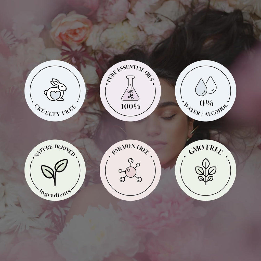 Vintage Bloom Essential Oils for Diffusers for Home, Nature-derived Peony Essential Oil, Long-Lasting & Family-Friendly Diffuser Oils Scents, IFRA Certified, Cold Air & Ultrasonic- 0.33 oz